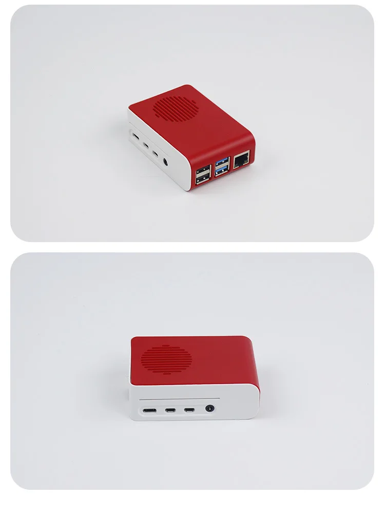 Для Raspberry Pi 4 чехол ABS чехол корпус с светодиодный вентилятор охлаждения с бликами для Raspberry Pi 4 Модель B Pi4 RPi4 Чехол Коробка