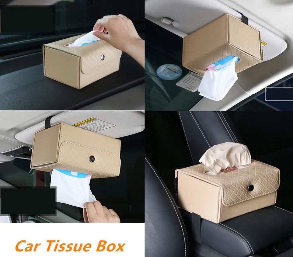 Складная автомобильная коробка для бумажных салфеток для peugeot 307 Opel Astra H Nissan Toyota Camry Corolla украшение для автомобиля