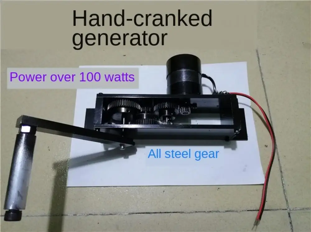 

100W Hand Generator High Power Hand Generator Power 30V For The Light Bulb For Mobile Phone