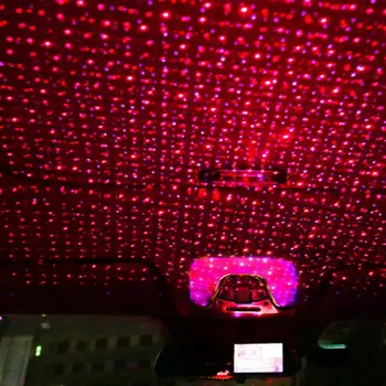 

Auto Home Bedroom Atmosphere Projector Light Starlight Sound Control Roof Lamp Decoration Light USB Plug bulb