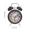 Europe Style Retro Vintage Twin Bell Desk Bedside Alarm Clock with backlight Antique Clock Decoration Accessories 4 Colors 6