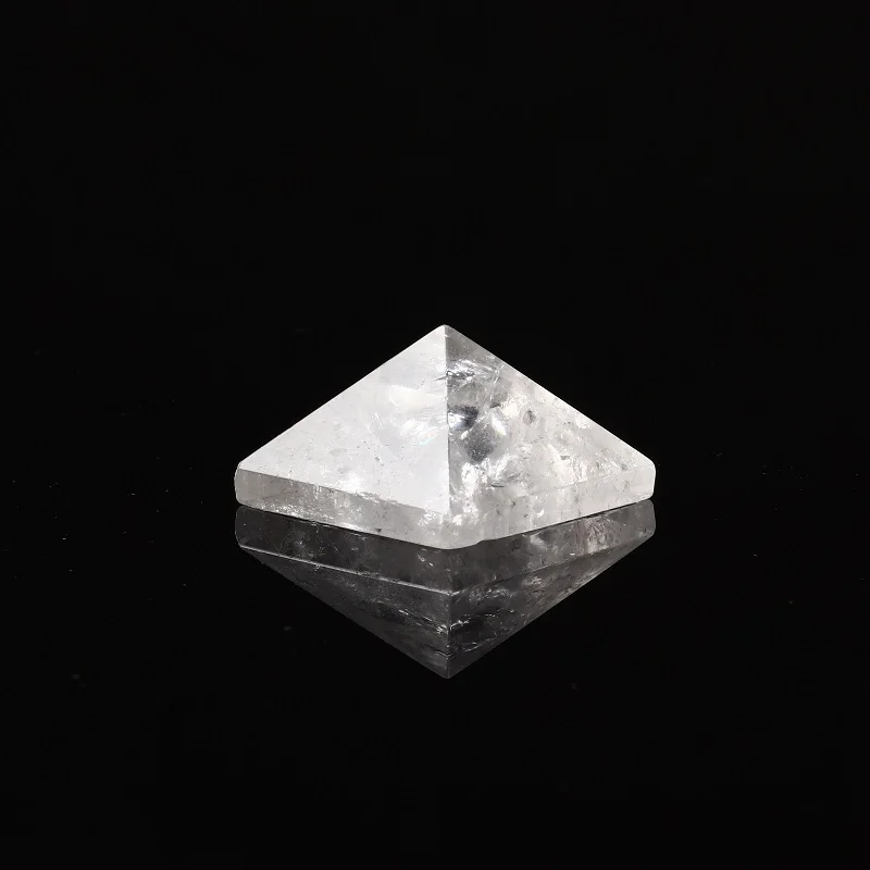Clear Quartz 1 шт., натуральный кристалл, роза, пирамида из кварца, минеральное ювелирное изделие, Современное украшение для дома, маленькое украшение, коллекционные вещи, сделай сам, подарки - Цвет: Clear Quartz