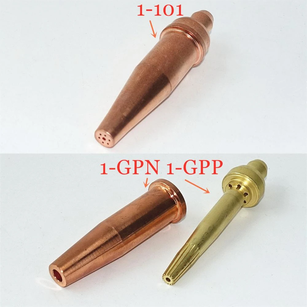 101#5 USA Style Series 1 Oxygen Acetylene Propane Nature Gas Cutting Torch Nozzle 5pcs GPN GPP 101 Cutting Tip 