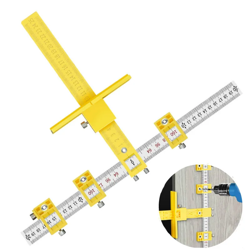 

FashionDrill Guide Sleeve Cabinet Hardware Jig Drawer Pull Wood Drilling Dowelling Hole Jig Furniture Punching Tools