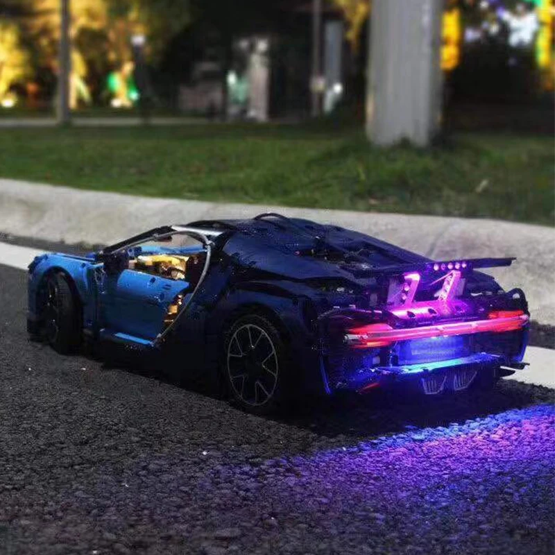 Светодиодный свет комплект для техника серии Bugatti Chiron передовой световой комплект 42083 42056 20086 20001 DECOOL 3368 конструкторных блоков, Детские кубики