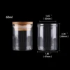 6 pieces 60ml Size 47x60mm Test Tubes with Bamboo Lids Glass Container Potion Bottle for DIY Crafts Wedding Favors 2