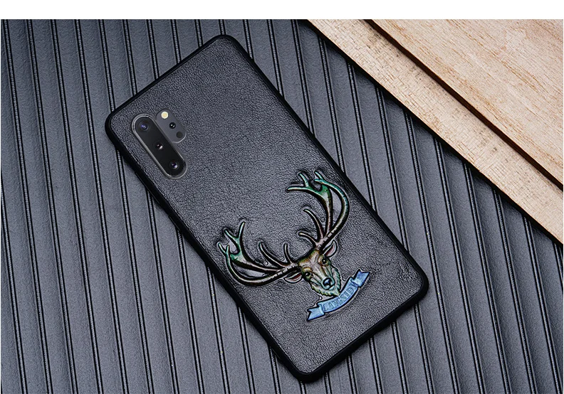 Креативный чехол с тиснением из натуральной кожи ручной работы для samsung galaxy A50 A70 A40 A20 Note 8 9 10 S8 S9 S10 plus чехол для телефона r