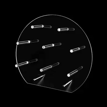 

Acrylic Semicircle Bread Cake Display Stand Transparent Rack Storage Baby Shower 53CB