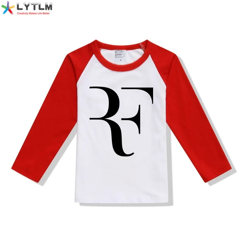 LYTLM футболка с Роджером Федерером Осенняя футболка с длинными рукавами для маленьких мальчиков топы, футболки из модала Enfant Fille Moletom Feminino Inverno, топ для девочек