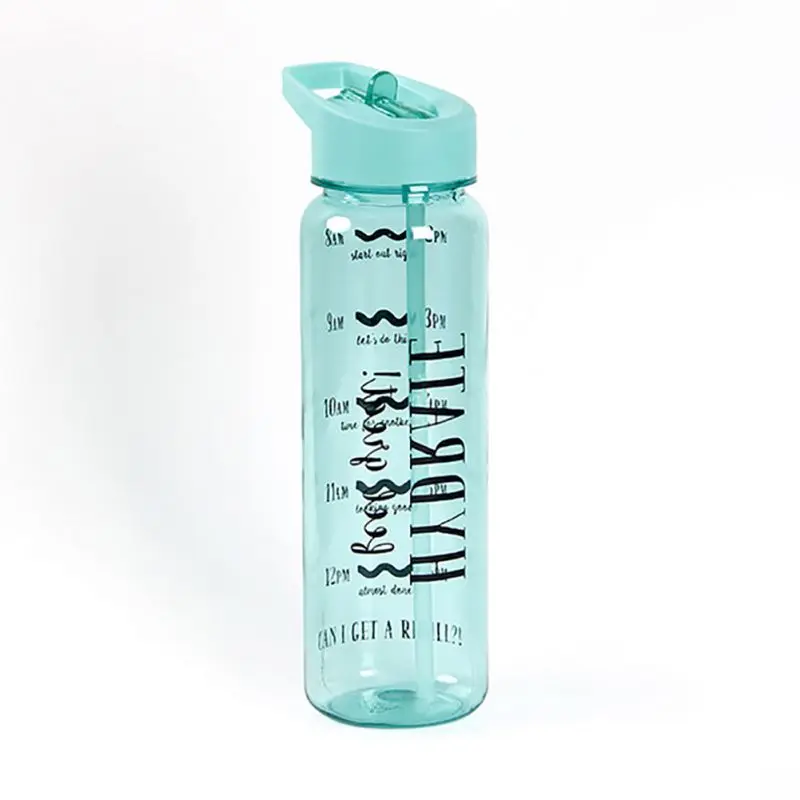 720 мл бутылка с соломинкой ручкой, BPA бесплатно многоразовое питье для путешествий бутылки фитнес велосипедные бутылки
