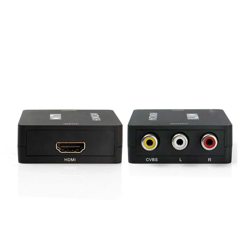 1080P Mini HDMI на композитный AV преобразователь RCA адаптер CVBS для PS3 Blu-Ray плеер видеомагнитофон DVD HDTV 1080P
