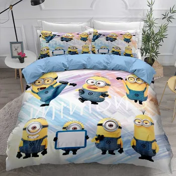 

Funny Capsule Bedding Set Microfiber Bed Linen Set 2/3Pcs Custom Single Double Comforter Cover Pillowcase Happy New Year Gift