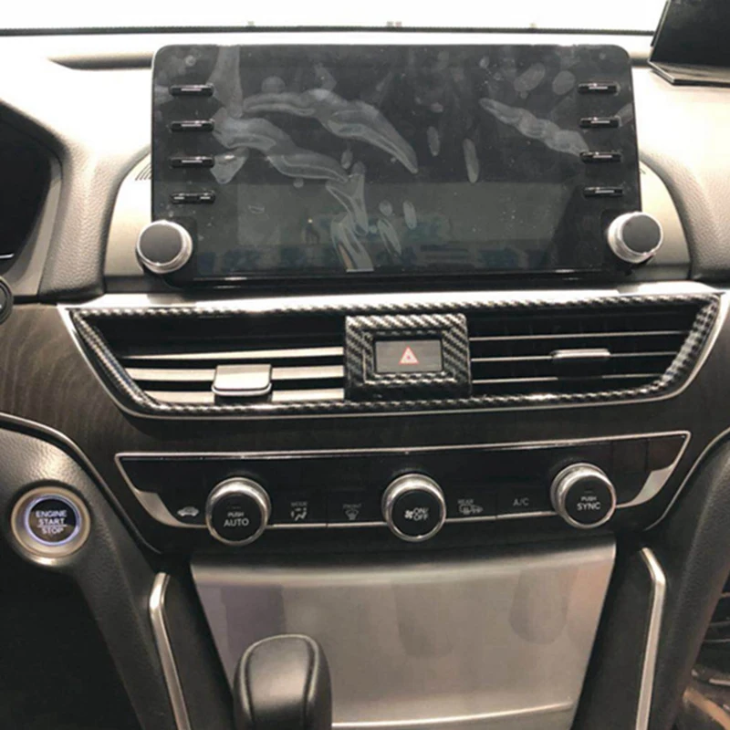 Передняя отделка из углеродного волокна, выходное отверстие для Honda Accord
