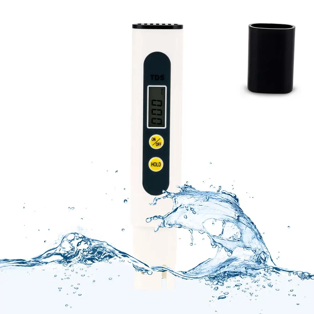 Portable TDS ppm Meter Digital Water Quality Tester TDS Tester Meter 0-9999 PPM for Drinking Water, Aquariums, Swimming Pool