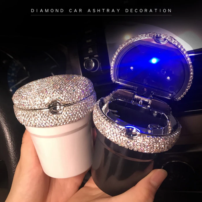 Портативный авто пепельница для сигарет Пепельница Кристалл бездымный стенд цилиндр подстаканники NR-shipping