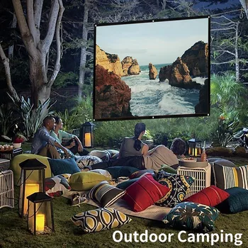 

Portable Foldable Projector Sn 16:9 HD Outdoor Home Cinema Theater 3D Movie 150 Inch