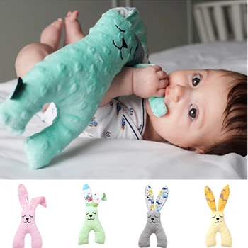 

35*15cm Baby Toys For 0-12 Months Bear Soothing Towel Soft Baby Doll For Newborns Cute Cartoon Animal Children Stroller Toy