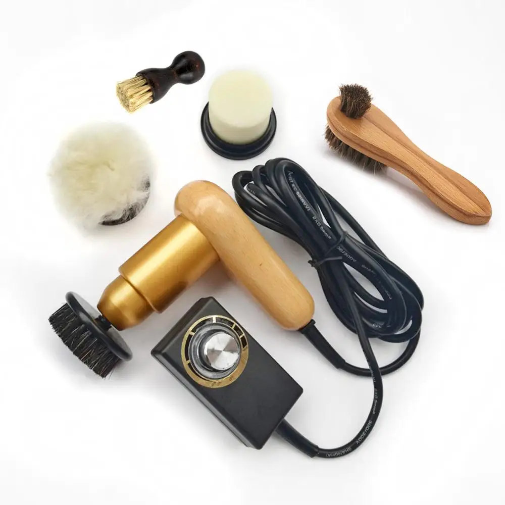 Профессиональный электрический полировщик для обуви 75 Вт щетина свиньи смазка