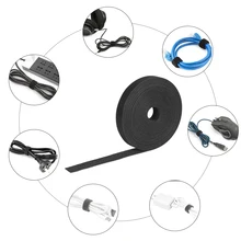 1-н-ролл многоразовые крепления скрепленная проволокой кабельные стяжки Шнур Веревка кабель Управление с застежкой-липучкой нейлоновые крепления лента кабель ремень