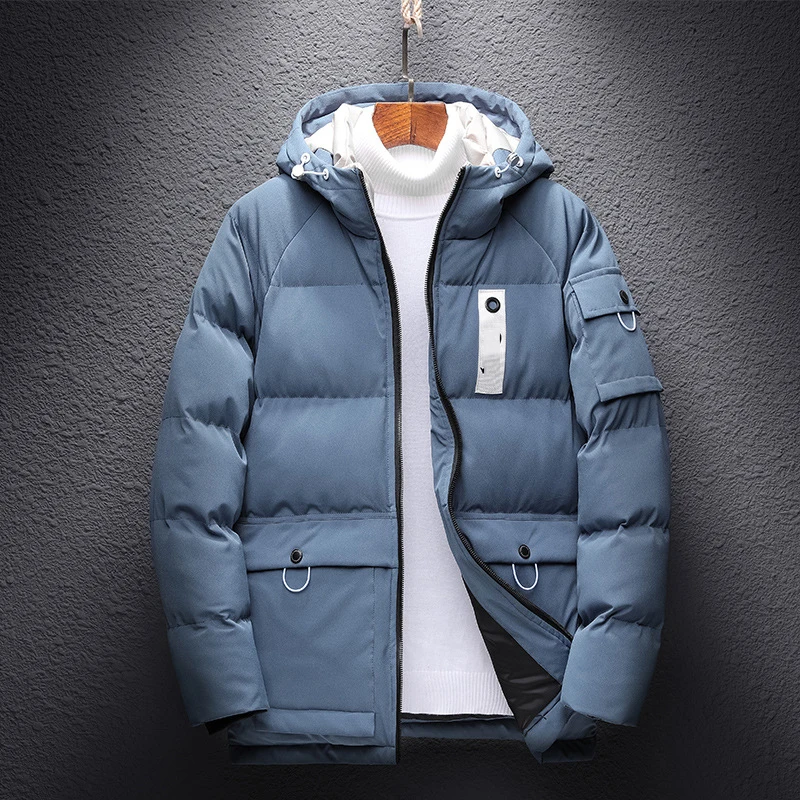 30 C FIT плюс толстый бархат вниз& парка пальто 6XL 7XL 8XL 9XL 10XL бренд сохраняет тепло зимняя куртка мужская ветровка