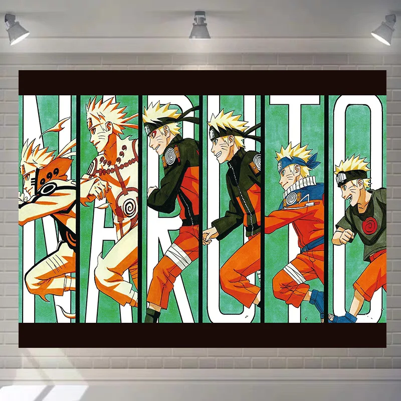 Anime Naruto Hanger Tapestry Remodeling Room Dormitory Bedside Background Cloth