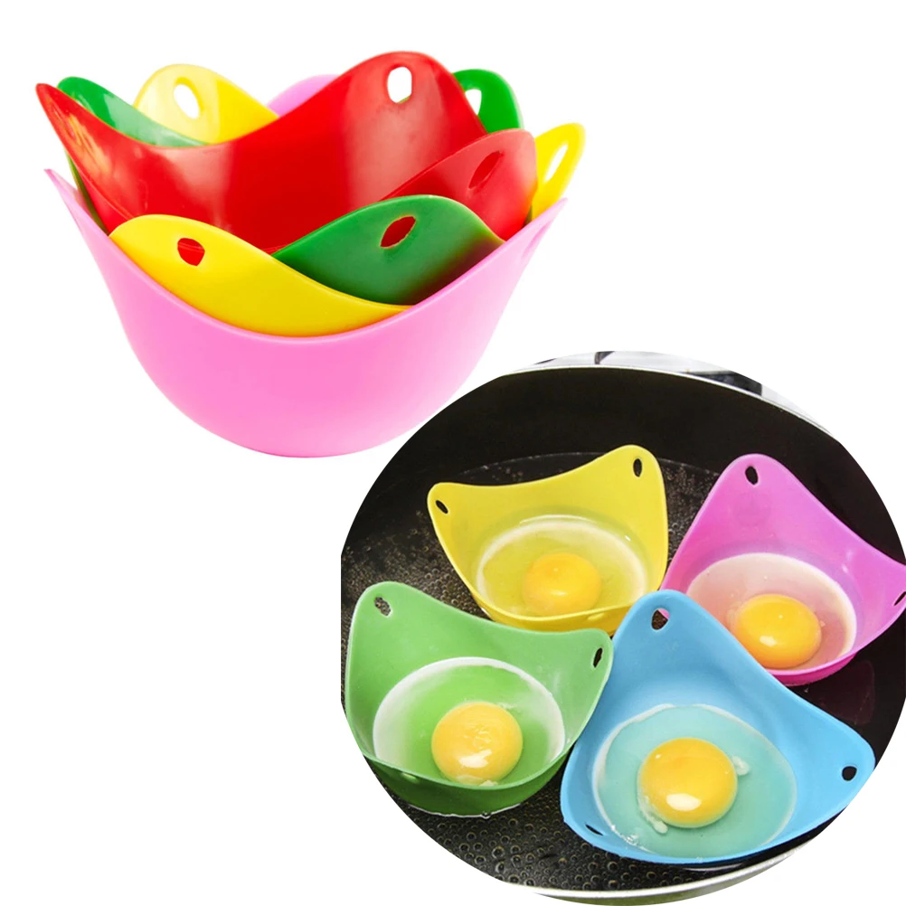 Silicone Egg Poacher Poaching Pods Egg Mold Bowl Rings Cooker Pancake Maker Boiler Cuit Oeuf Dur Kitchen Cooking Tools