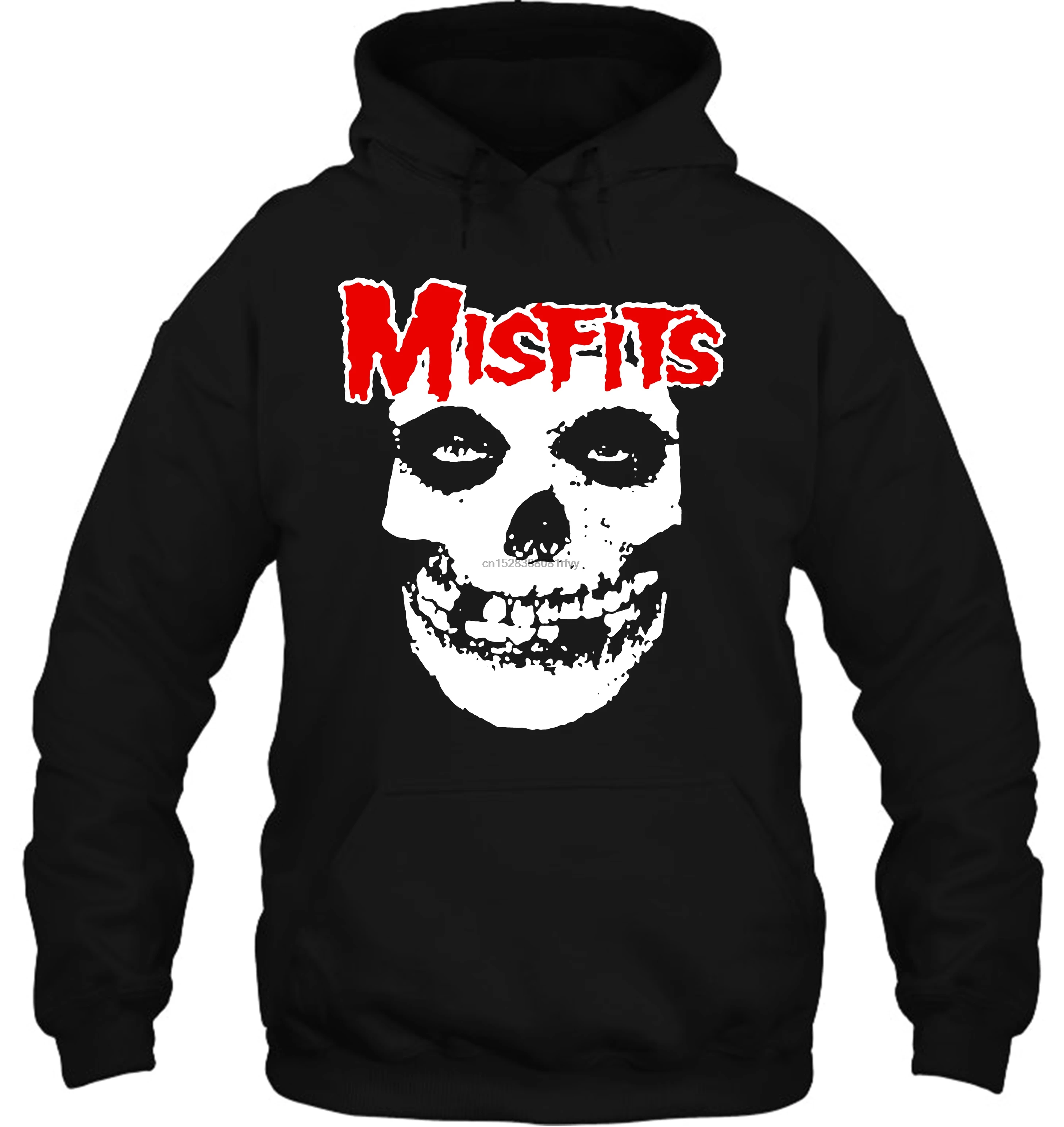 Мужская Толстовка Новинка Misfits Американский панк Рок Черный Размер S 3XL женская уличная одежда
