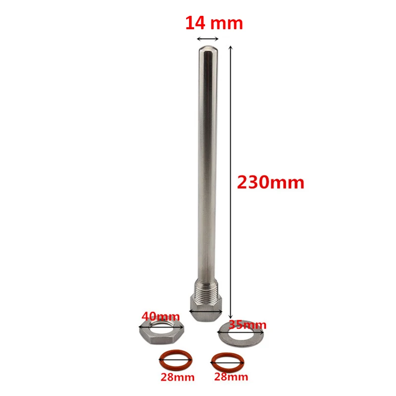 9-inch-Stainless-Steel-Thermowell-Kit-1-2-NPT-Thread-With-Lock-Nut-Washer-O-ring