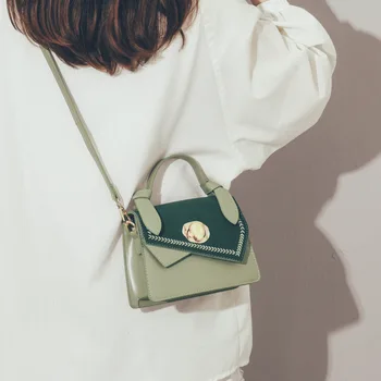 

Small Women's Bag 2020 New Designer Women's Bag Oblique Satchel Small Fresh Personality One Shoulder Bag Handbag