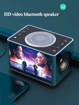 

Soaiy Wireless Bluetooth Video Speaker Mini Subwoofer Home HD Radio Portable Car Computer Speakers Support Alarm Clock TF USB