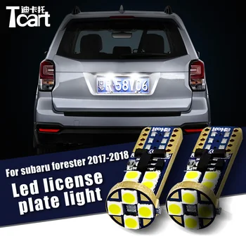 

Tcart 2pcs T10 w5w canbus led License Plate Lights For Subaru Forester 2017 2018 car accessories led number Plate bulbs