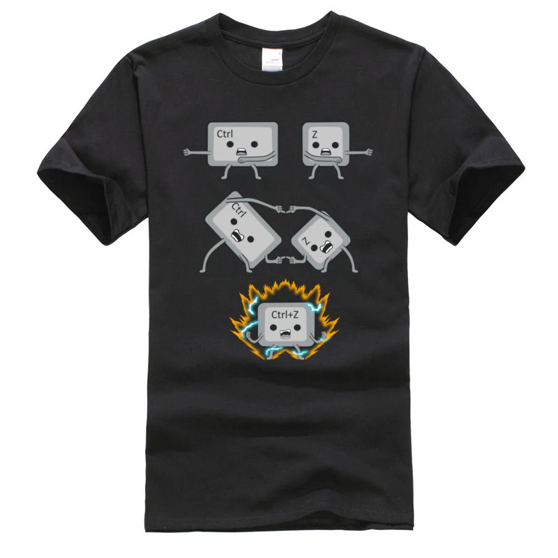 Control_Z_Fusion_11295 Cheap Man T Shirt Crew Neck Short Sleeve 100% Cotton Tops Tees Party Tops Tees Drop Shipping Control_Z_Fusion_11295 black