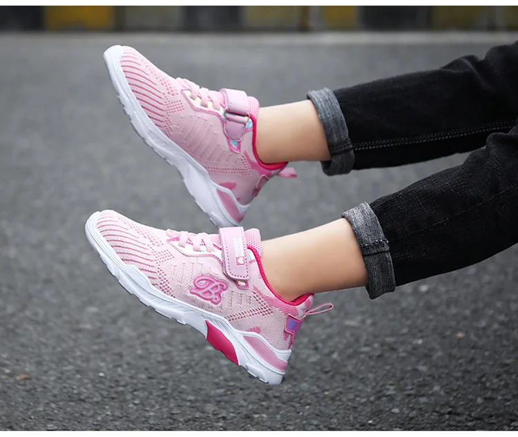 Autumn Kid Running Shoes Girls Lightweight Mesh Kindergarten Primary school Student Sneakers Jogging Trekking Shoes for Children