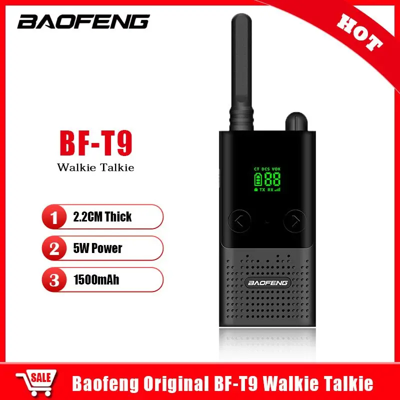 BF-T9 Baofeng 2 см Тонкая рация 5 Вт 400-470 МГц портативная двухсторонняя радиосвязь BFT9 USB