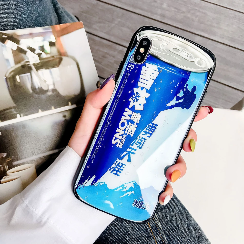 Эллиптическая дуга для iPhone 11 Pro Max X XS Max XR чехол для телефона мягкий ТПУ чехол для iPhone 7 8 6 6s Plus стеклянная панель чехол 12,3