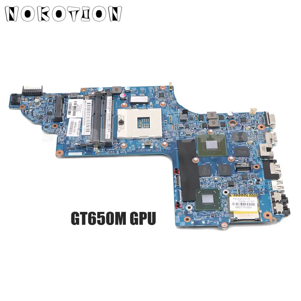 NOKOTION 682174-501 682174-001 основная плата для HP Pavilion dv6 DV6-7000 Материнская плата ноутбука 48.4ST06.021 GT650M 2 ГБ видео карты