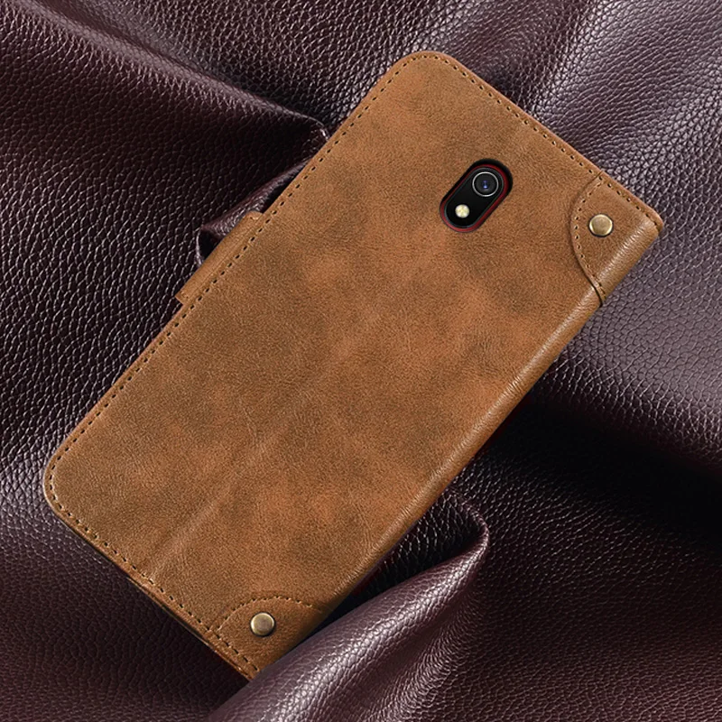 Для Xiaomi Redmi 8A чехол с откидной крышкой MOFi Redmi 8A противоударный pu кожаный чехол capas роскошный бизнес противоударный чехол s