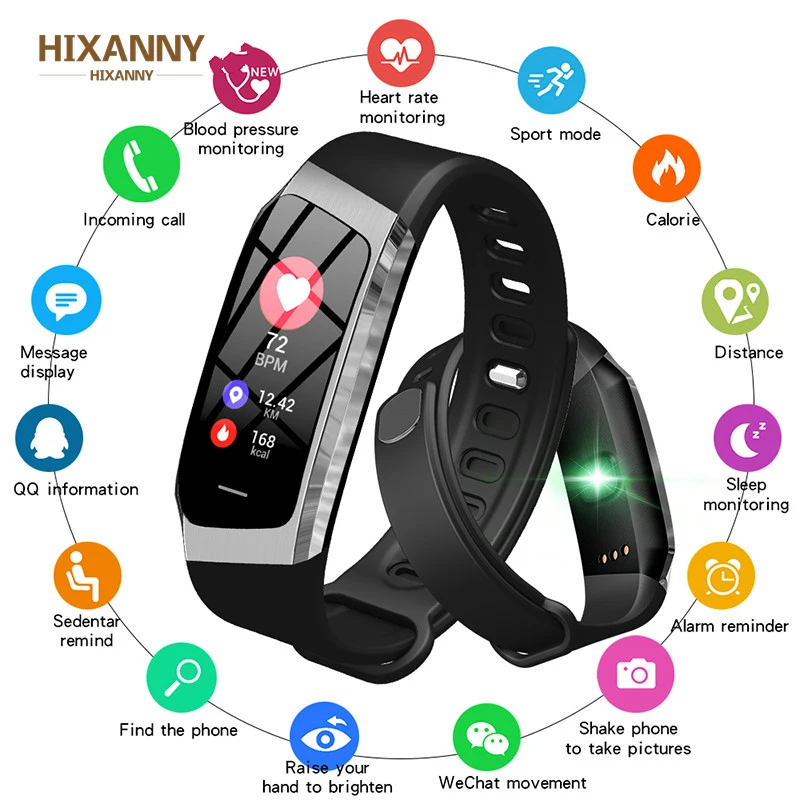 

New Smart Watch Men IP67 Waterproof Heart Rate Monitor Blood Pressure Fitness Bracelet Band Men Women Smartwatch For Android IOS
