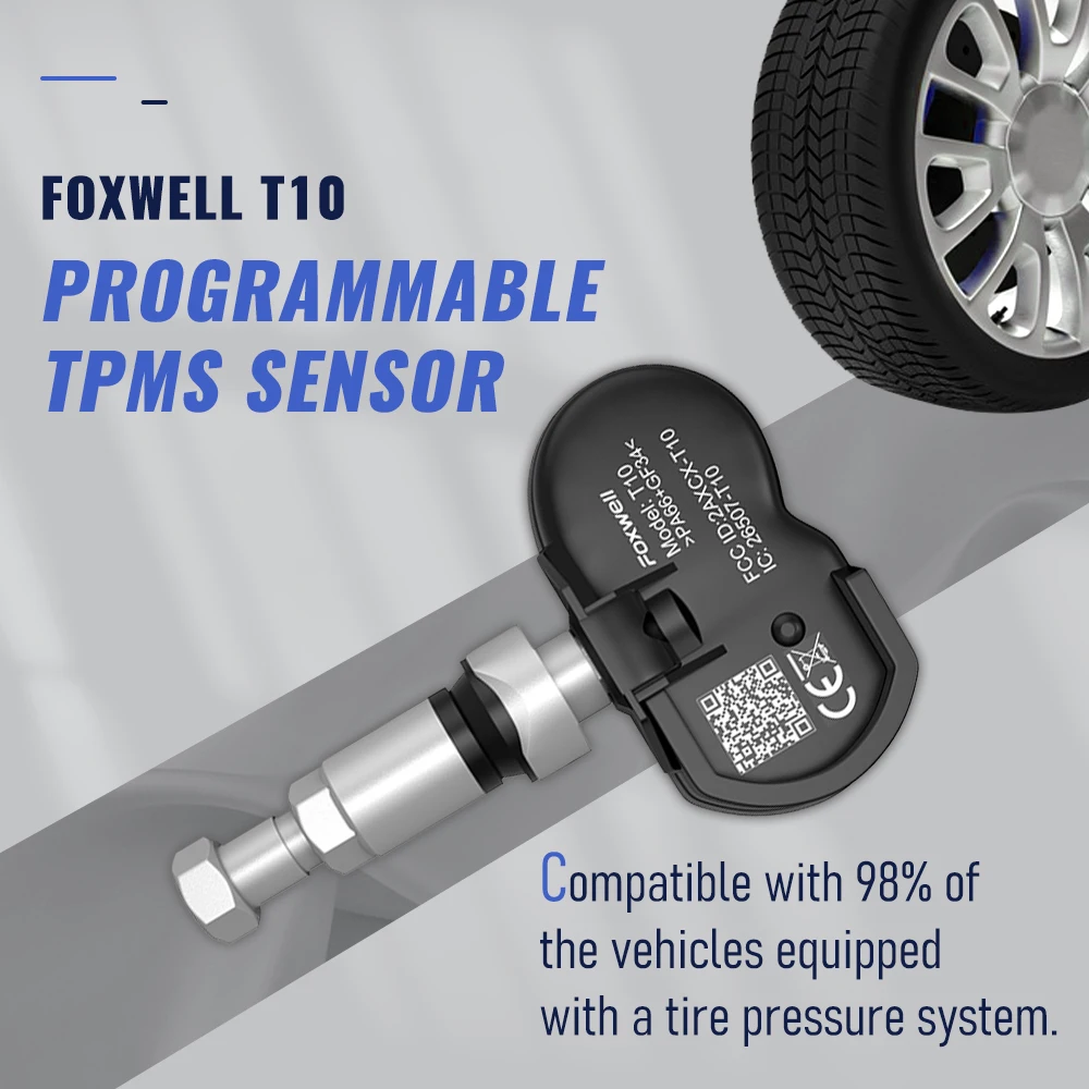 4pcs LAUNCH RFSENSOR TPMS Sensor 315MHz 433MHz Programmable Sensor 2