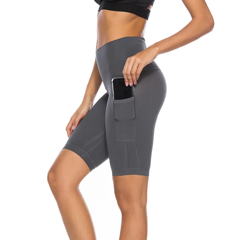 打底裤-亚马逊跨境热销新款爆款无缝高端拼接侧边口袋瑜伽裤打底裤五分裤-打底裤尽在.._ - 4