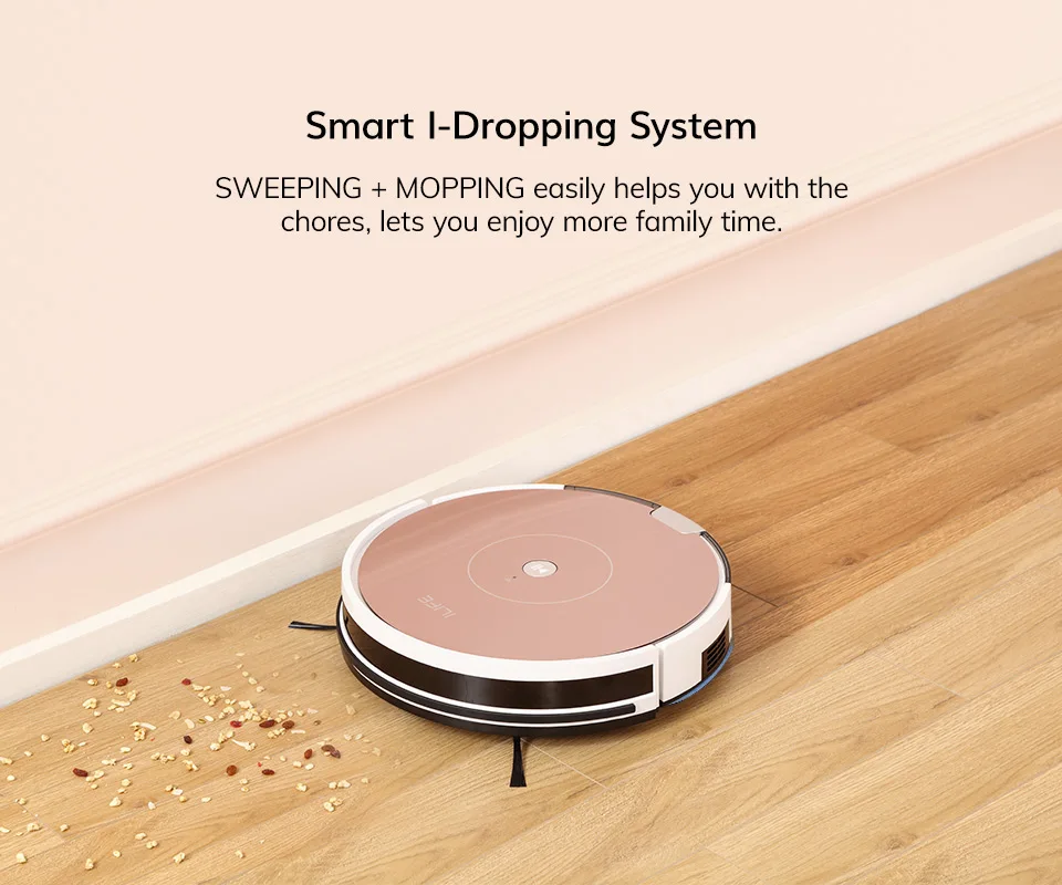 ILIFE A80 Plus WIFI APP Control Powerful Mop Robot Vacuum Cleaner