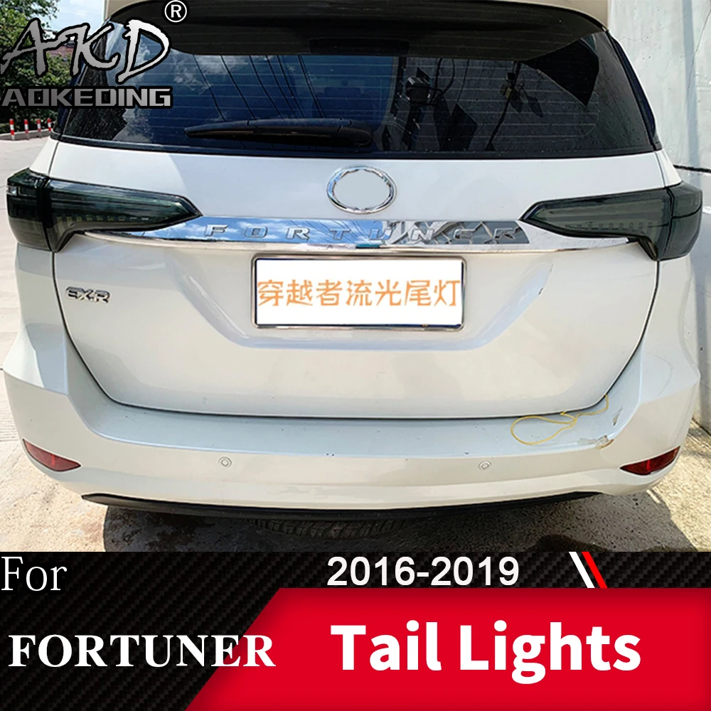 Задний фонарь для автомобиля Toyota Fortuner- Audi-Design светодиодный задний фонарь Противотуманные фары Дневные ходовые огни DRL тюнинговые аксессуары