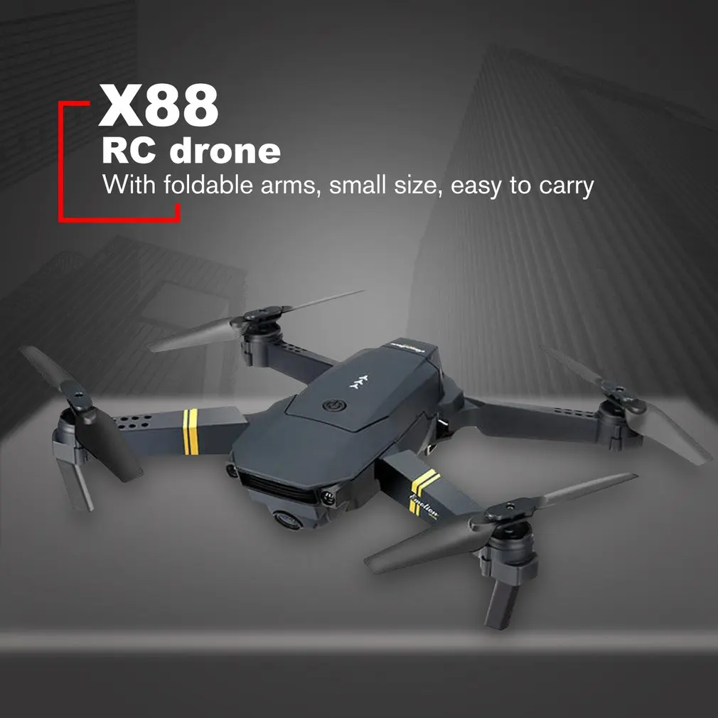 X88 Wi-Fi FPV складной Радиоуправляемый Дрон с HD камерой, удерживающий высоту Безголовый режим, Радиоуправляемый вертолет, самолет, игрушки