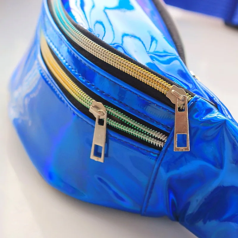 Stable New Style Laser Three Pull Shoulder Bag Fashion Outdoor Sports Chest Bag Wallet