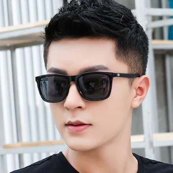

Sunglasses Men Sun Glasses Brand Male Women Night Vision Driving Glasses Square Mirror UV400 1194