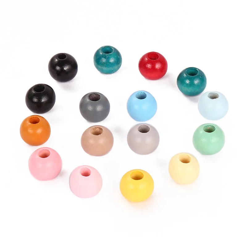 DIY New Products 20mm Colorful Big Hole Round Wooden Beads Custom Fashion Crafts Kid's Jewelry Baby Toys Accessories Wholesale DIY New Products 20mm Colorful Big Hole Round Wooden Beads Custom Fashion Crafts Kid's Jewelry Baby Toys Accessories Wholesale