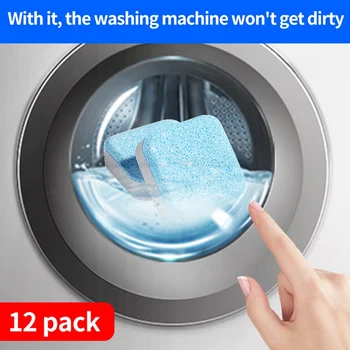 

Washing Machine Cleaner Washer Cleaning Washing Machine Cleaner Laundry Soap Detergent Effervescent Tablet Washer Cleaner 12Pcs
