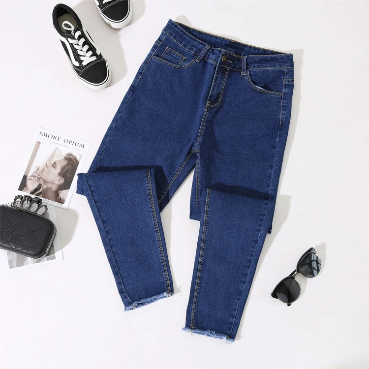 Autumn Winter plus size Ladies jeans women Harem Pants Female Simple casual High Waist Jeans Legging Fashion trousers loose