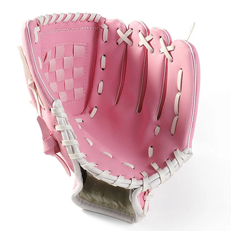 

TOP!-Outdoor Sports Two Colors Baseball Glove Softball Practice Equipment Size 11.5/12.5 Left Hand For Adult Man Woman Baseball