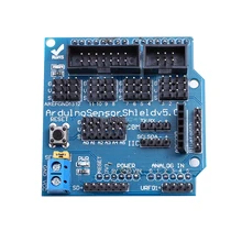 1 шт. Датчик Щит V5.0 сенсор Плата расширения UNO Mega R3 V5 Для Arduino электронные строительные блоки частей робота